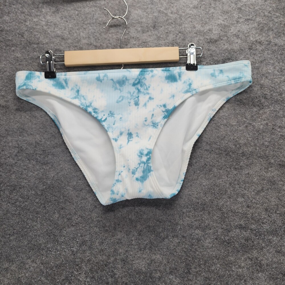 Hollister Swim Bikini Womens Extra Large Blue White Tie Dye
